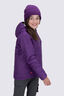 Macpac Kids' Pulsar Alpha Hooded Insulated Jacket, Plum/Print, hi-res