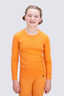 Macpac Kids' Geothermal Long Sleeve Top, Tangerine, hi-res