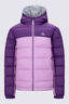 Macpac Kids' Halo Hooded Down Jacket, Plum/Orchid, hi-res