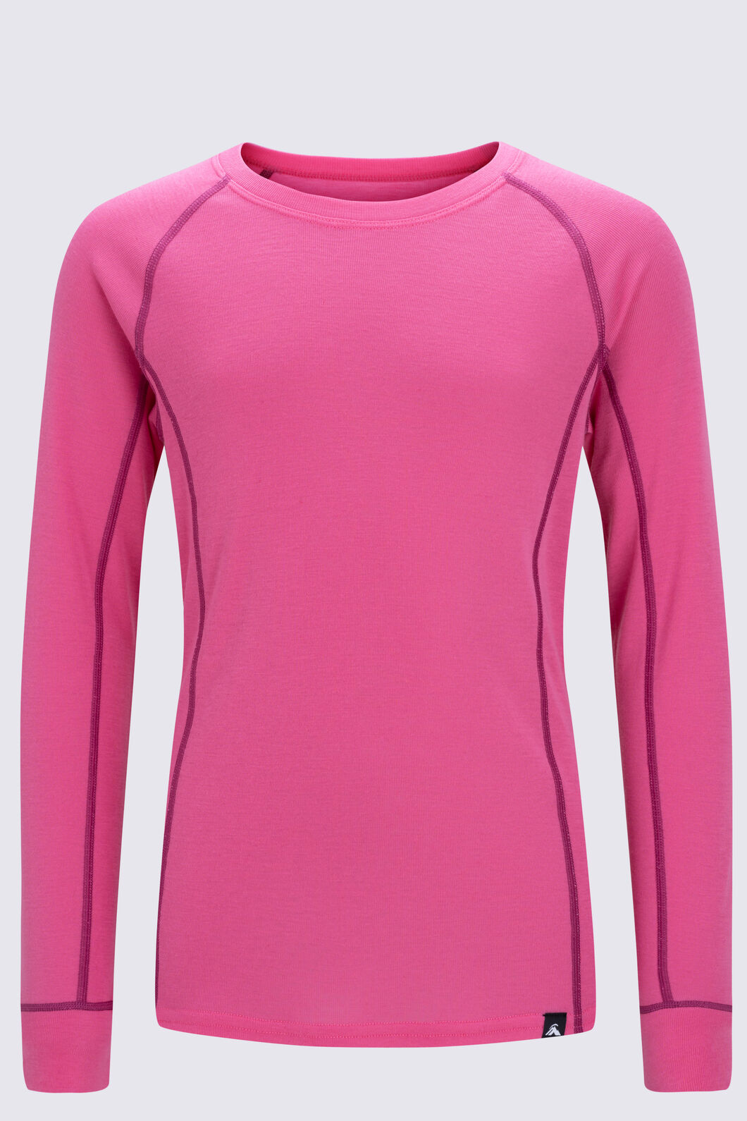 Macpac Kids' Geothermal Long Sleeve Top, Hot Pink, hi-res