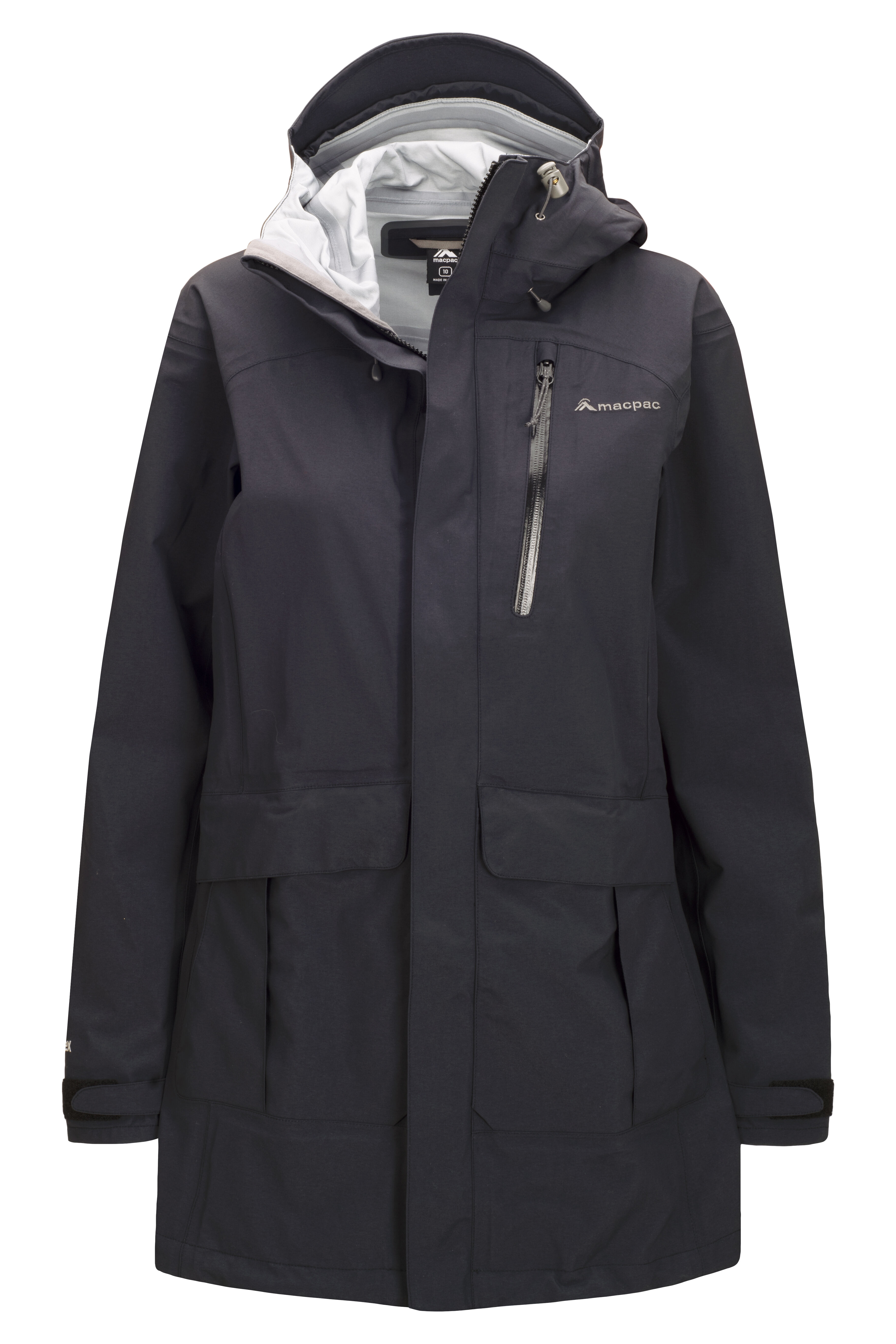 long black rain jacket