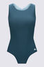 Macpac Women's Southshore Active One Piece Swimsuit, Deep Teal/Icy Morn, hi-res