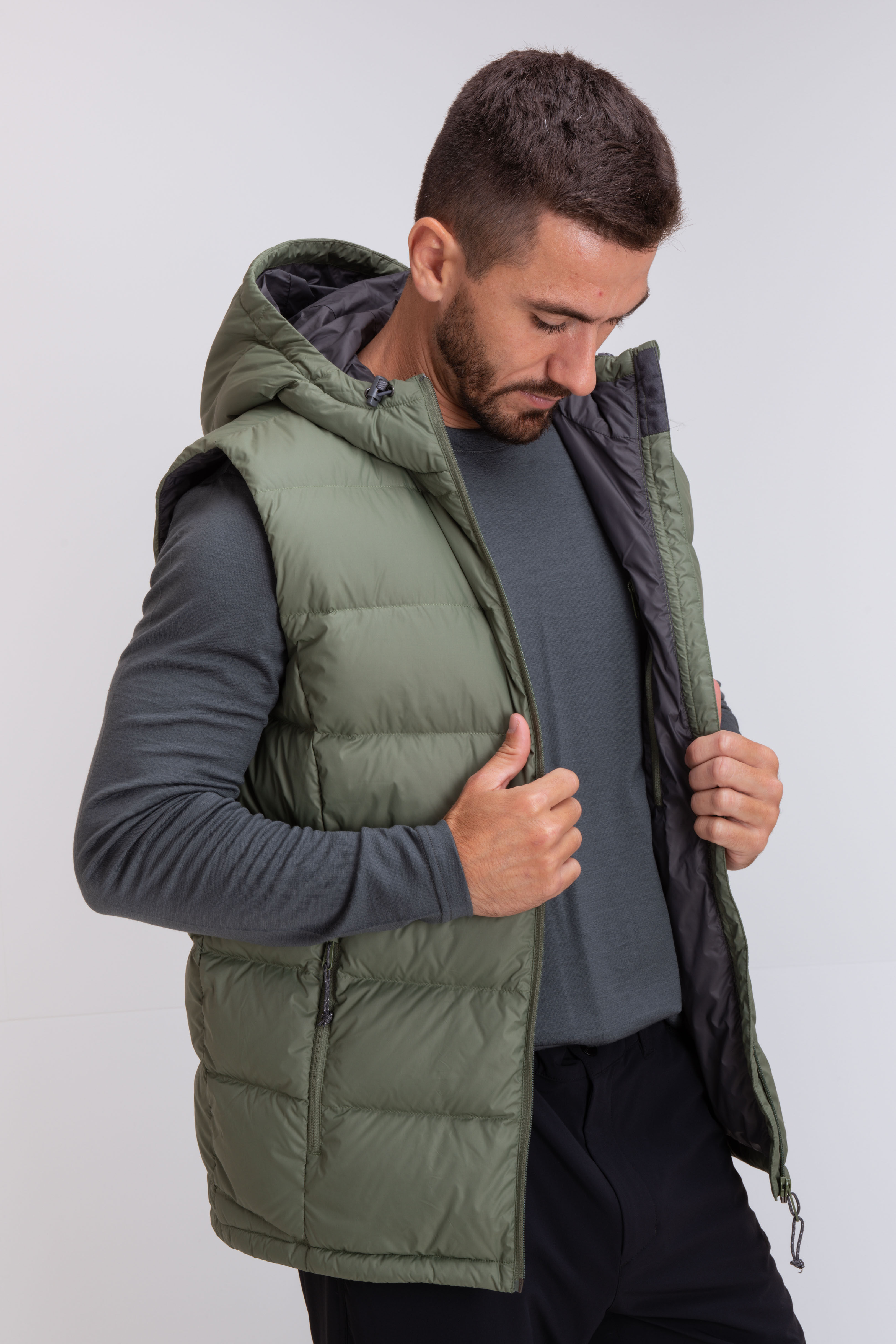 Half online vest jacket