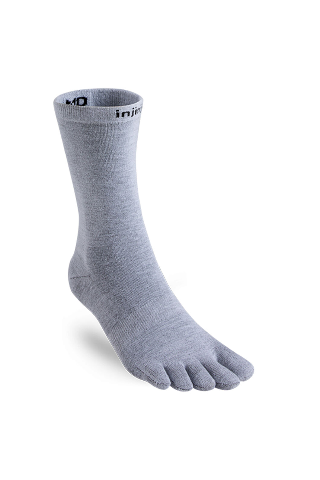 Injinji Liner Crew COOLMAX&reg; Toesock, Heather Grey, hi-res