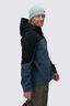 Macpac Men's Heritage Windproof Fleece Jacket, Black/Midnight Navy, hi-res