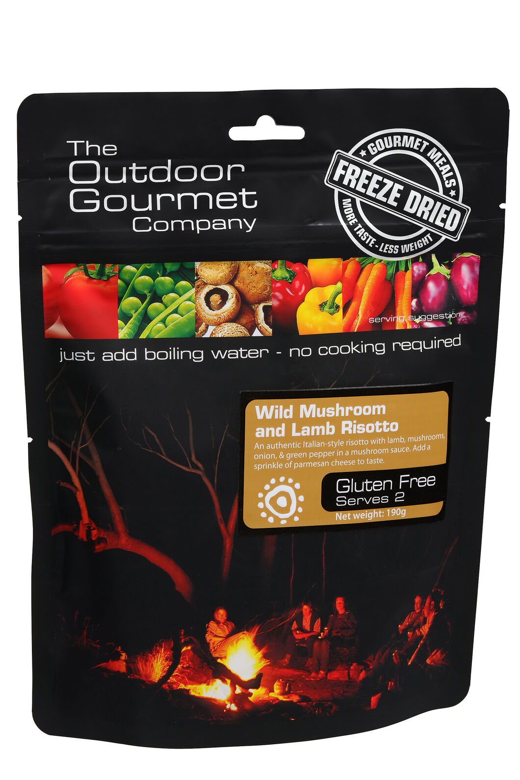 The Outdoor Gourmet Company Wild Mushroom and Lamb Risotto &mdash;190 g, None, hi-res