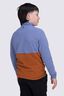 Macpac Kids' Ruru Fleece Pullover, Blue Ice/Ginger, hi-res