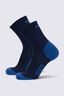 Macpac Summer Hiking Sock- 2 pack, Baritone Blue/Blue Lolite, hi-res