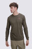 Macpac Men's Kahurangi NP Fairtrade Organic Cotton Long Sleeve T-Shirt, Grape Leaf, hi-res