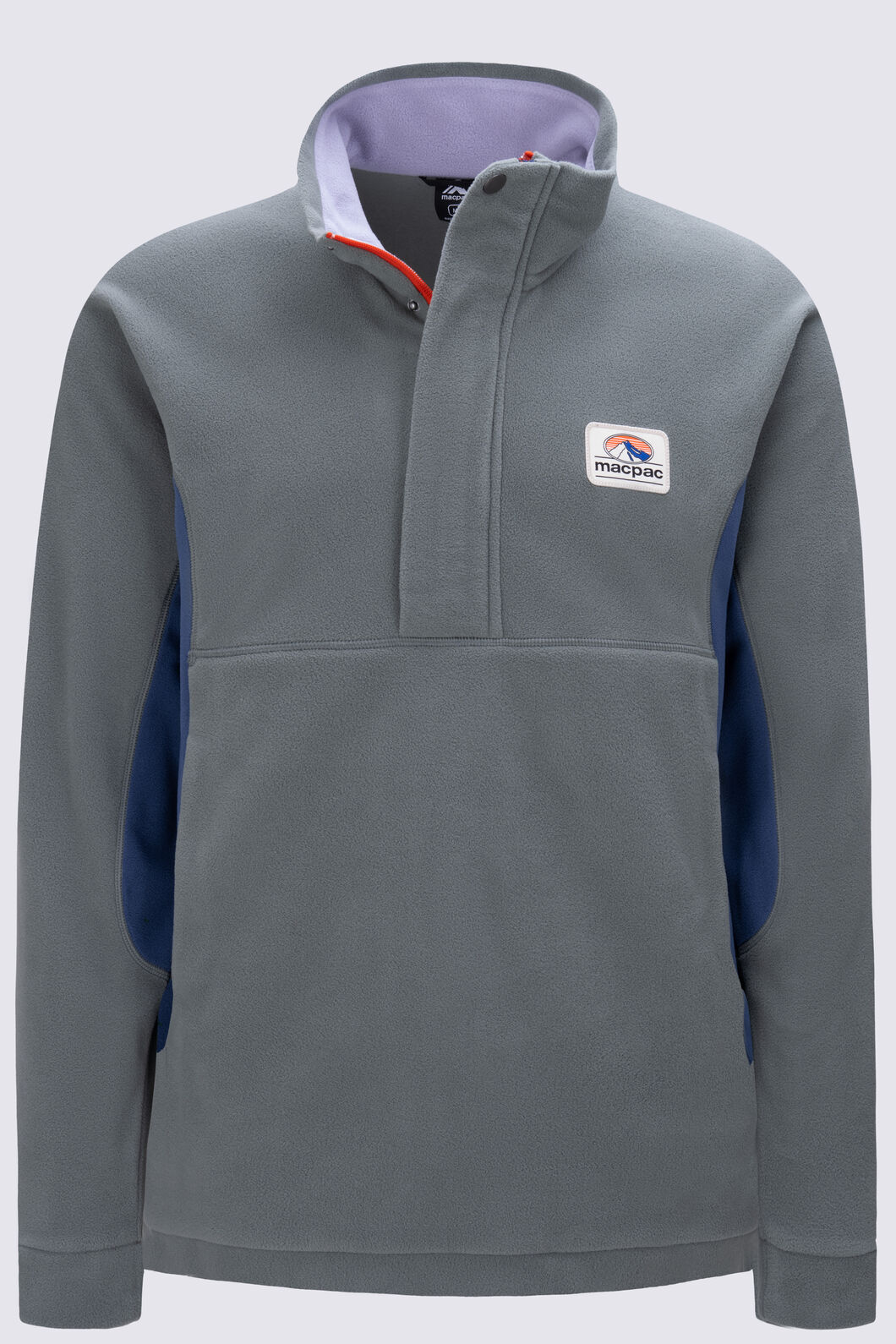 Macpac Men's Heritage Fleece Pullover, Agave/Oceana/Lavender Grey, hi-res