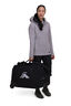 Macpac 80L Wheeled Duffel Bag, Black, hi-res