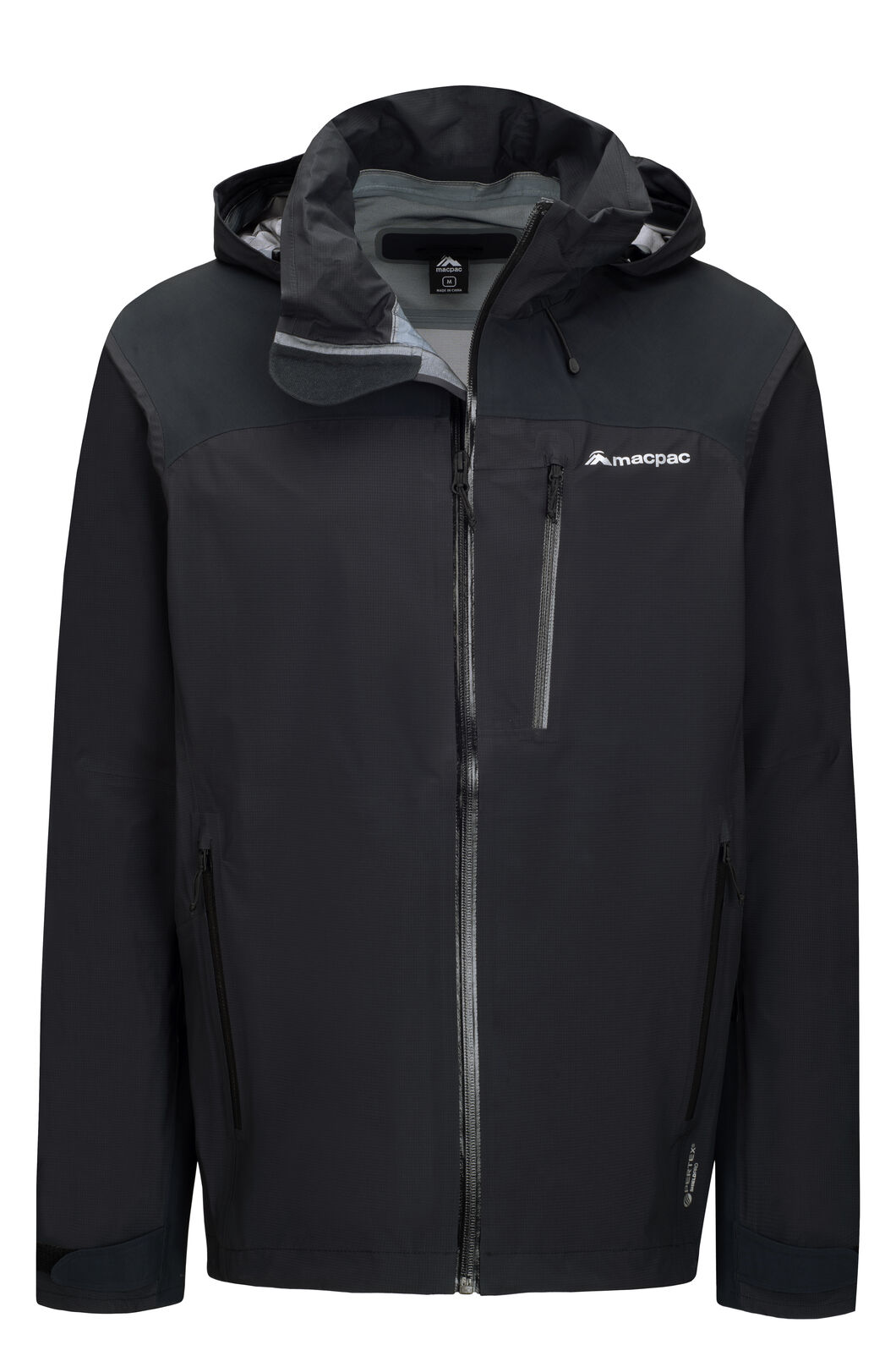 Macpac Men's Traverse Rain Jacket, Black, hi-res