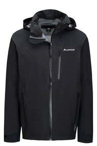 Macpac Men's Traverse Rain Jacket, Black, hi-res