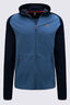 Macpac Men's Craigieburn Hooded Merino Blend Jacket, Baritone Blue/Ensign Blue, hi-res