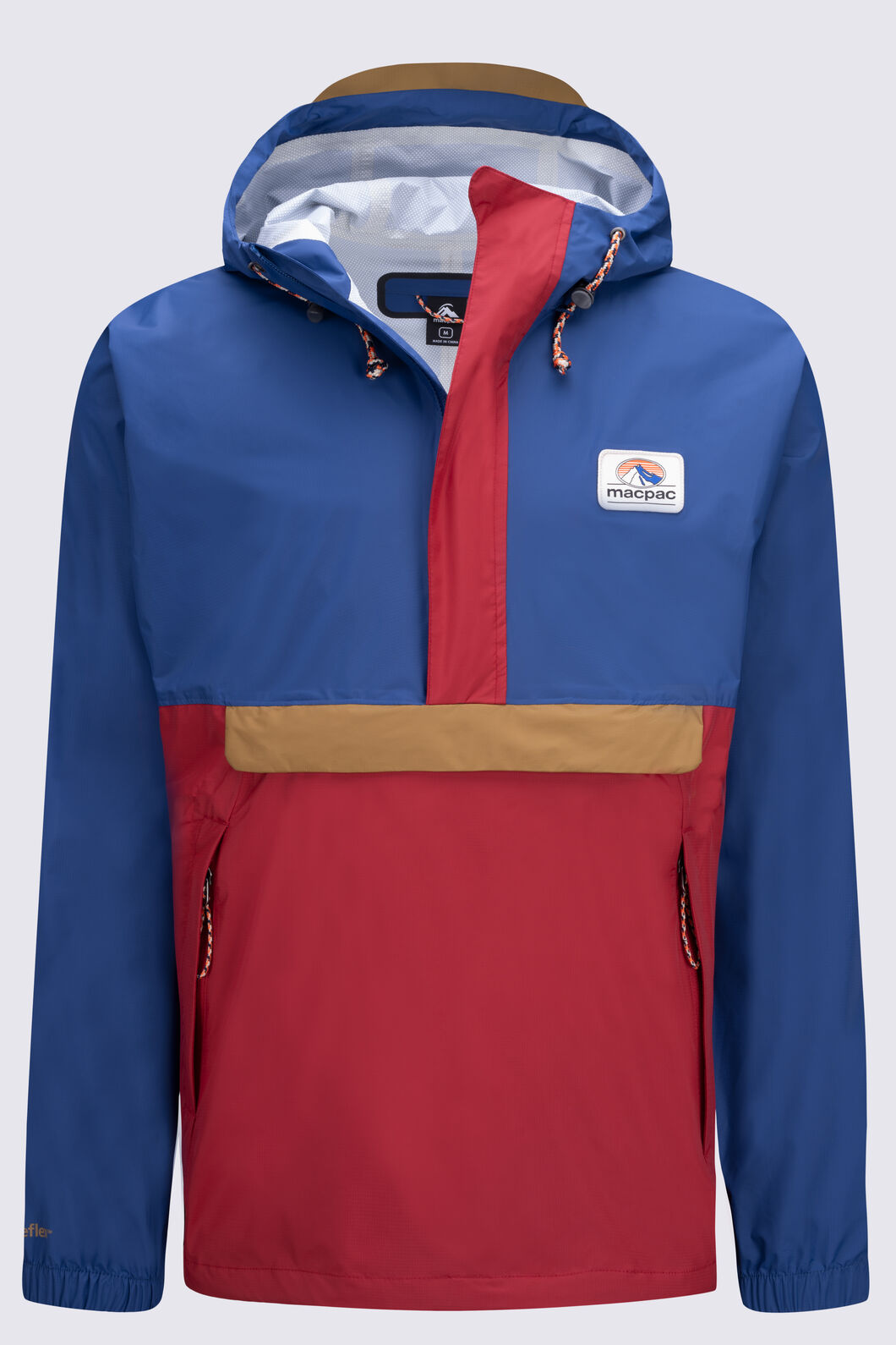 Macpac Men's Heritage Waterproof Anorak, Heritage Blue, hi-res
