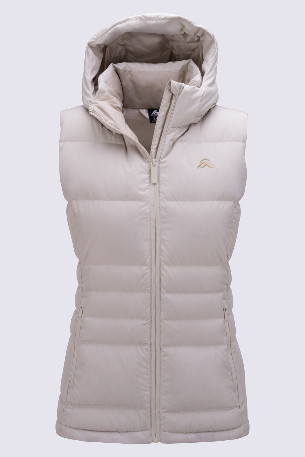 Macpac Women's Aurora Hooded Down Vest, French Oak, hi-res