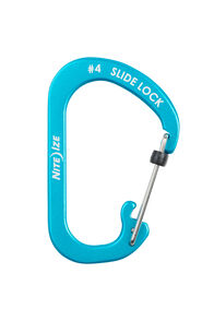 Nite Ize SlideLock Aluminium Carabiner #4, Blue, hi-res