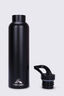 Macpac Insulated Standard Bottle with Straw Lid &mdash; 630ml, Black, hi-res