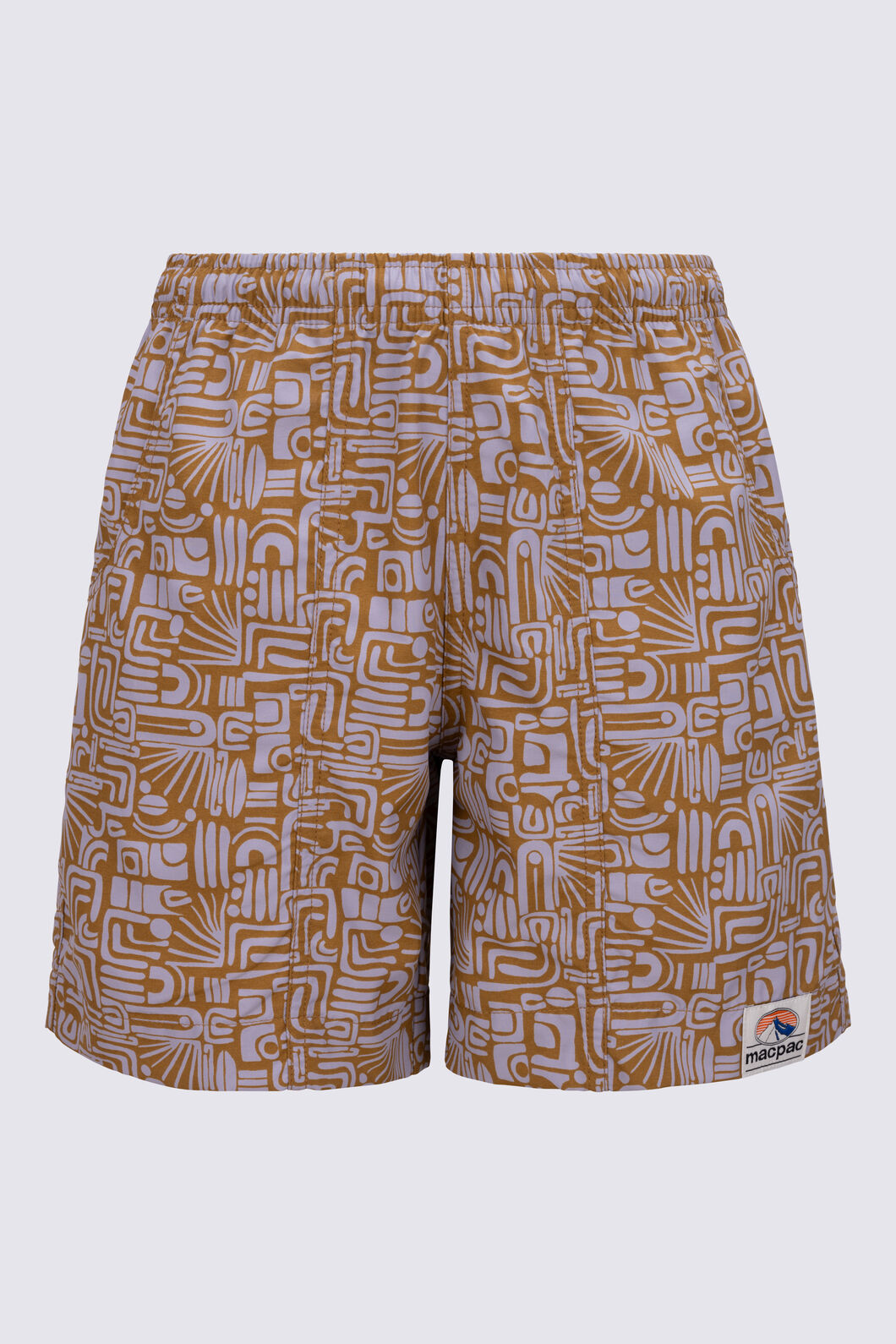 Macpac Kids' Winger Shorts, Bone Brown/Lavender Grey, hi-res