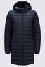 Macpac Women's Uber Light Hooded Down Coat ♺, Black, hi-res