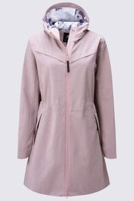 Macpac Women's Strato Long Raincoat, Sphinx, hi-res