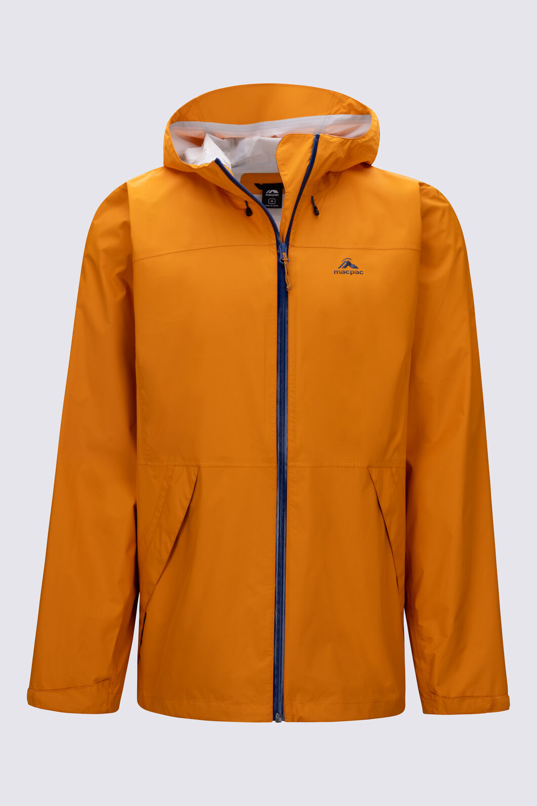 Macpac Men's Mistral Rain Jacket, Dark Cheddar, hi-res