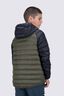 Macpac Kids' Uber Light Hooded Down Jacket, Black/Grape Leaf, hi-res