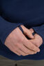 Macpac Men's Tui Fleece Pullover, Navy Iris/Brick Orange, hi-res