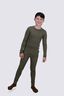 Macpac Kids' 220 Merino Long Johns, Four Leaf Clover, hi-res