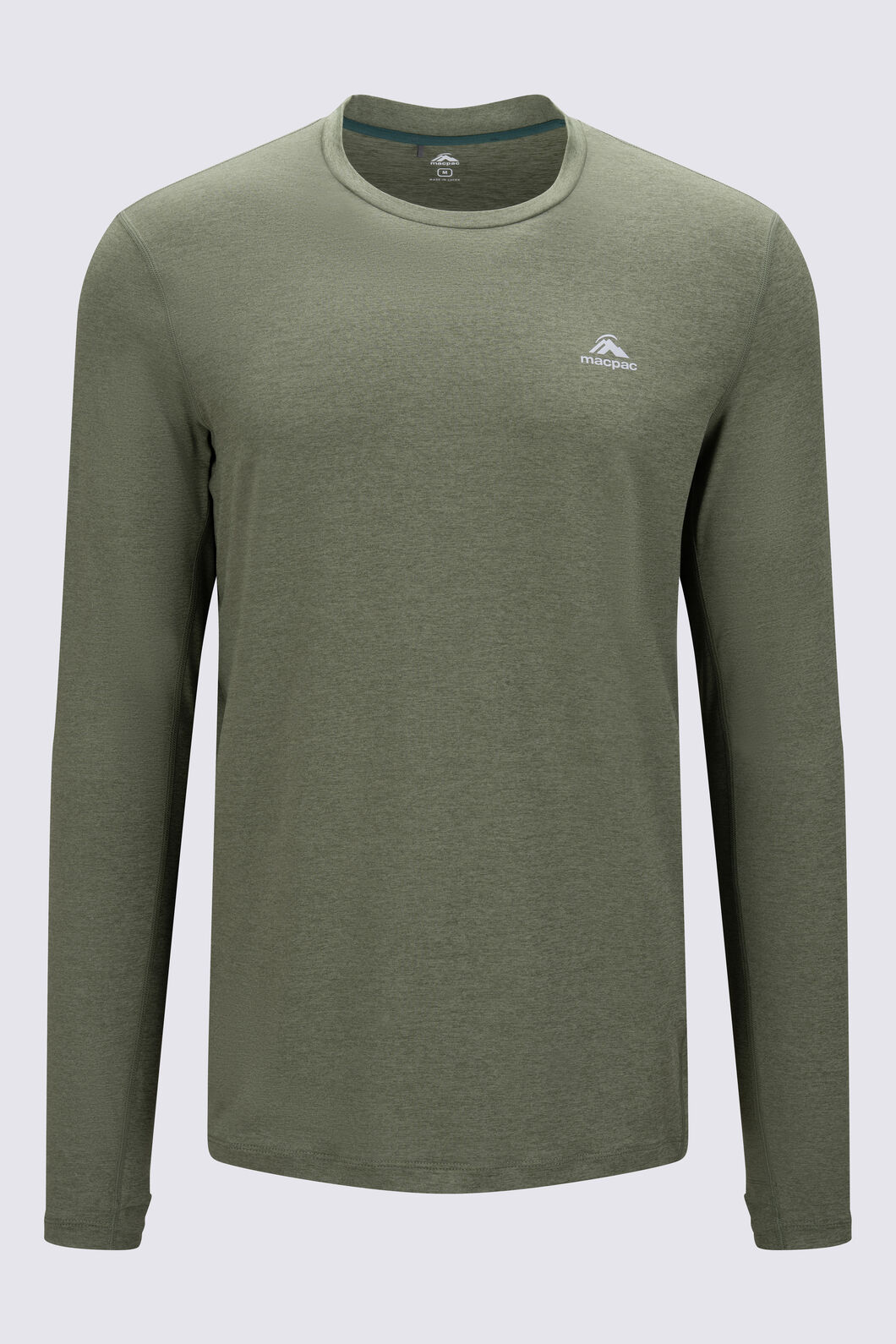 Macpac Men's brrr&deg; Long-Sleeve T-Shirt, Bronze Green, hi-res