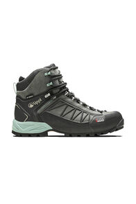 Lippi Women's Bravo Evo Mid Hiking Boots, Dark Grey/Turquoise, hi-res