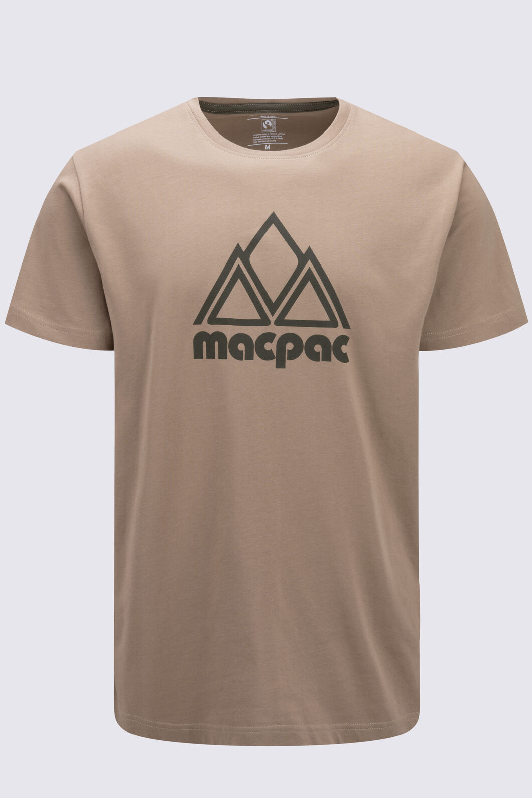 Macpac Men's Vintage Co T-Shirt, Lead Grey, hi-res