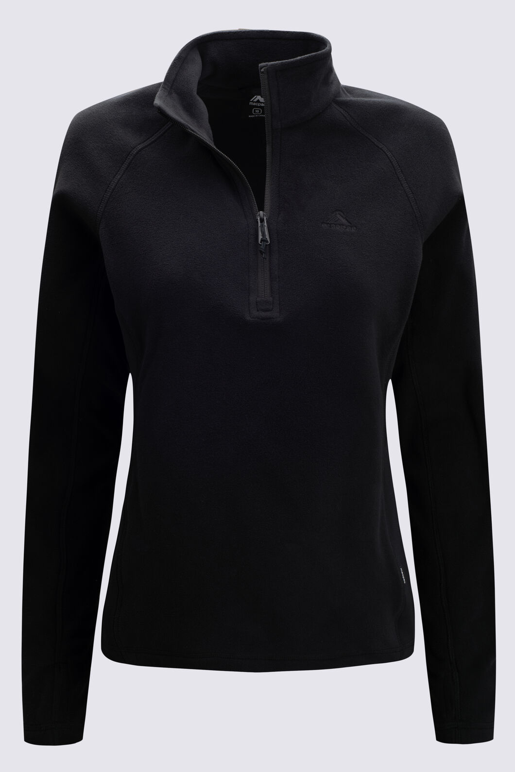 Macpac Women's Tui Fleece Pullover, Black, hi-res