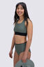 Macpac Women's Reversible High-Waisted Bikini Bottoms, Black/Duck Green, hi-res