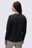 Macpac Women's Vintage Embroidered Fairtrade Organic Cotton Long Sleeve T-Shirt, BLACK MARLE, hi-res