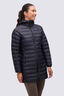 Macpac Women's Uber Light Hooded Down Coat ♺, Black, hi-res
