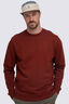 Macpac Men's Vintage Heavyweight Fairtrade Organic Cotton Crew, Fired Brick, hi-res