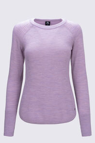 Macpac Women's Lighthouse Crew, Elderberry Marle, hi-res