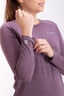 Macpac Women's Eyre Long Sleeve T-Shirt, Black Plum, hi-res