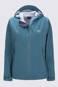 Macpac Women's Vortex Rain Jacket, Mediterranea, hi-res