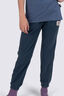 Macpac Kids&rsquo; Heritage Fleece Pants, Midnight Navy/Bering Sea, hi-res