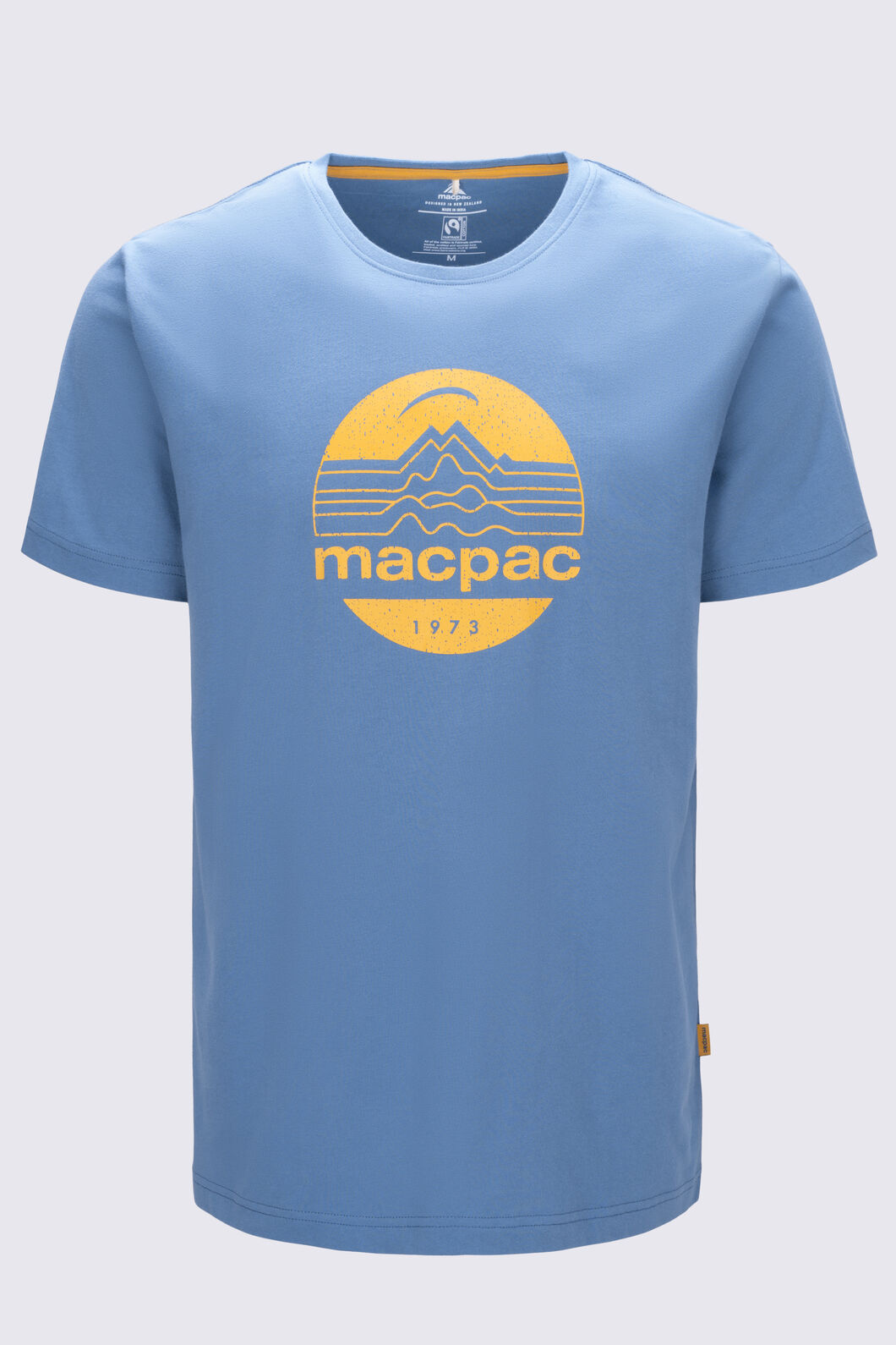 Macpac Retro Fairtrade Organic Cotton Tee — Men's, Captains Blue, hi-res