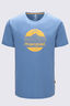 Macpac Retro Fairtrade Organic Cotton Tee — Men's, Captains Blue, hi-res