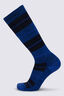 Macpac Merino Blend Ski Sock, Sodalite Blue, hi-res