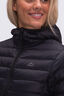 Macpac Women's Uber Light Hooded Down Coat, Black, hi-res