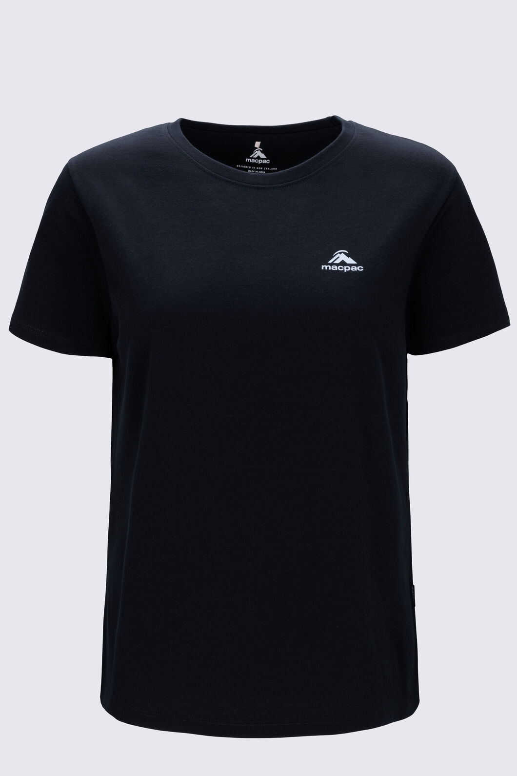 Macpac Women's Kahurangi NP Fairtrade Organic Cotton T-Shirt, Black, hi-res