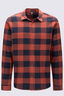 Macpac Men's Sutherland Slim Flannel Shirt, Roasted Russet Check, hi-res