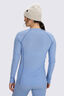 Macpac Women's Geothermal Long Sleeve Top, Hydrangea, hi-res