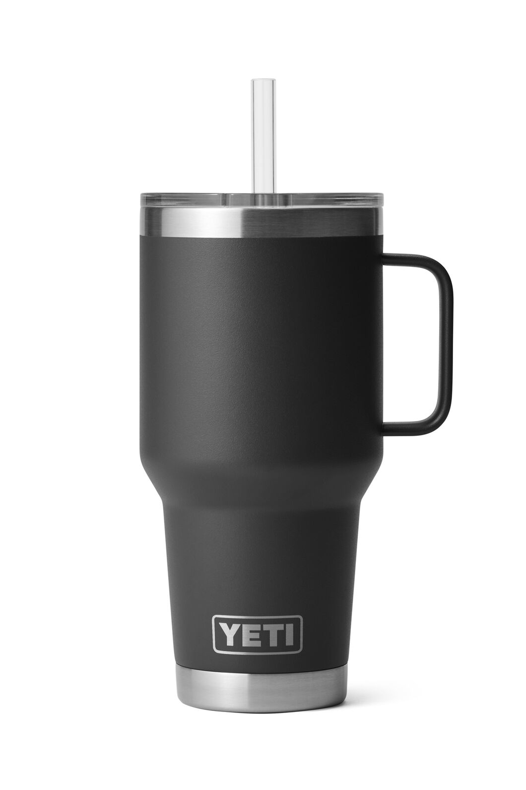 YETI® Rambler® Mug with Straw Cap — 35 oz, Black, hi-res