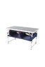 Macpac Folding Camp Table with Storage, Medieval Blue, hi-res